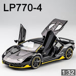 Load image into Gallery viewer, 1/32 Scale LP770-4 Diecast Car Model Cars Zinc Alloy Diecast Car Model Autos Toys Gift for Boys Pull Back Light Music Car Kids
