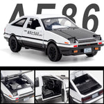 Load image into Gallery viewer, 1/32 Toyota Initial D AE86 Alloy Car Models Toys Metal Diecast Initial D Exquisite Workmanship Car With Pull Back Gifts For Boys
