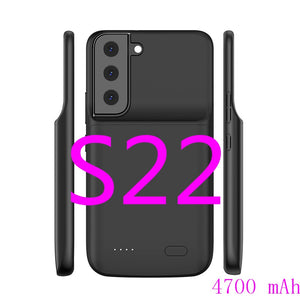 External Battery Case For Samsung Galaxy Note 20 Ultra 8 9 10 S8 S9 S10 S20 S21 S22 Plus Ultra S10e battery charger case charging PowerBank