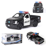 Load image into Gallery viewer, 1/36 Diecast Alloy Police Car Models Challenger 2 Doors Opened With Pull Back Function Metal Sports Cars Model For Children Toys
