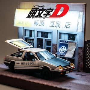 1/32 Toyota Initial D AE86 Alloy Car Models Toys Metal Diecast Initial D Exquisite Workmanship Car With Pull Back Gifts For Boys