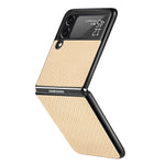 Load image into Gallery viewer, Luxury Carbon Fiber Slim Case for Samsung Galaxy Z Flip 3 4 5G Flip3 Flip4 Phone Protective Cover Coque for Samsung Z Flip 4
