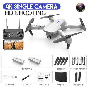 2022 New Quadcopter E88 Pro WIFI FPV Drone With Wide Angle HD 4K 1080P Camera Height Hold RC Foldable Quadcopter Dron Gift Toy