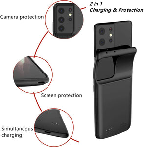 External Battery Case For Samsung Galaxy Note 20 Ultra 8 9 10 S8 S9 S10 S20 S21 S22 Plus Ultra S10e battery charger case charging PowerBank