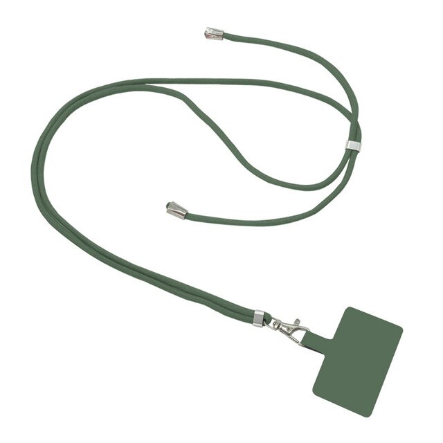 Universal Cell Phone Crossbody Nylon Patch Phone Lanyards Rope Strap Hanging Cord with Curing Cloth