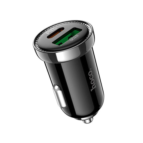 Hoco USB-C USB-A QC3.0 PD20W Car Charger