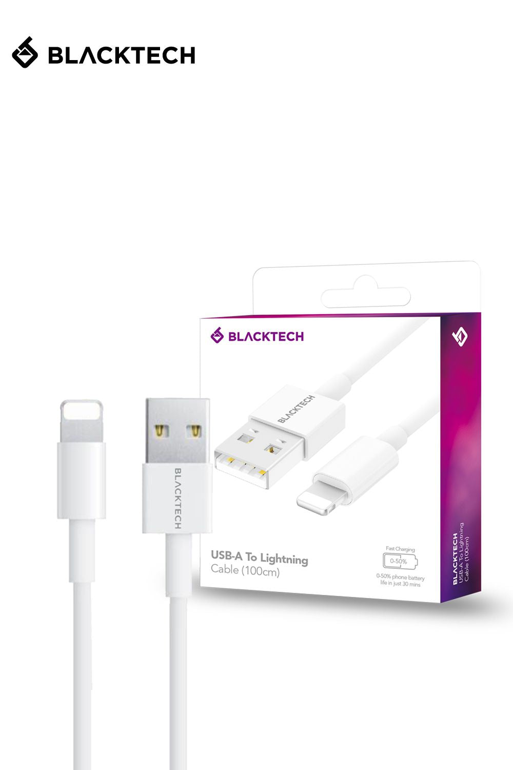 BLACKTECH USB-A To Lighting Type C Micro USB Fast Charging Cable