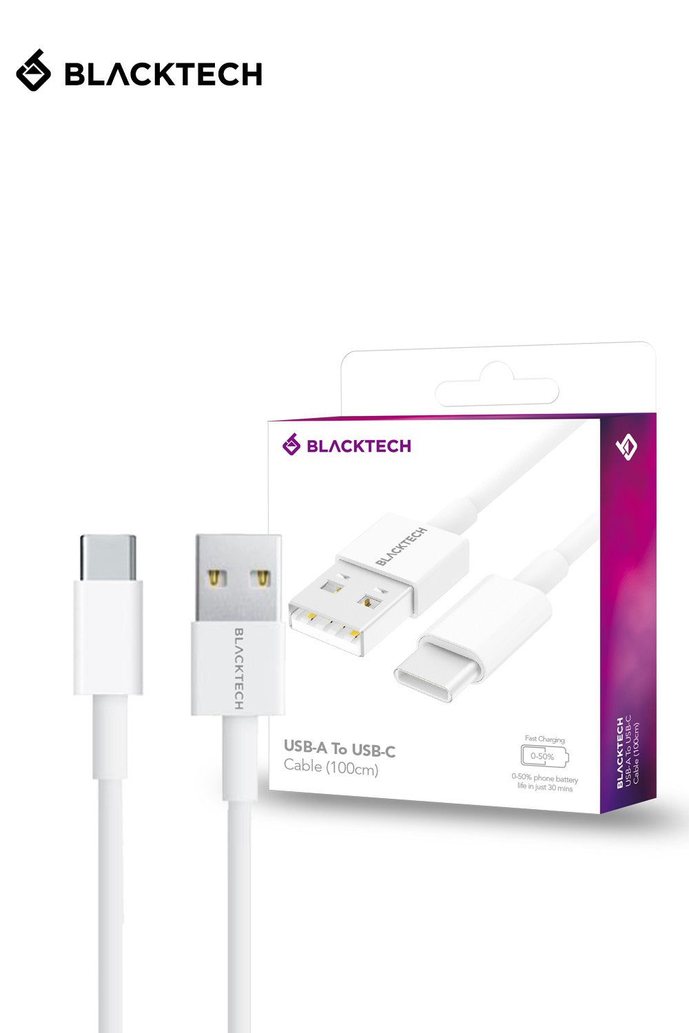 BLACKTECH USB-A To Lighting Type C Micro USB Fast Charging Cable