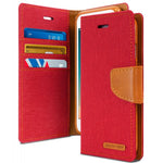 Load image into Gallery viewer, Samsung S6 Edge Mercury Goospery Canvas Diary Case
