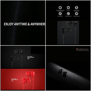 Remax RM510 Wired In-ear Stereo Music Headset Headphone Earphone with Built-In Mic