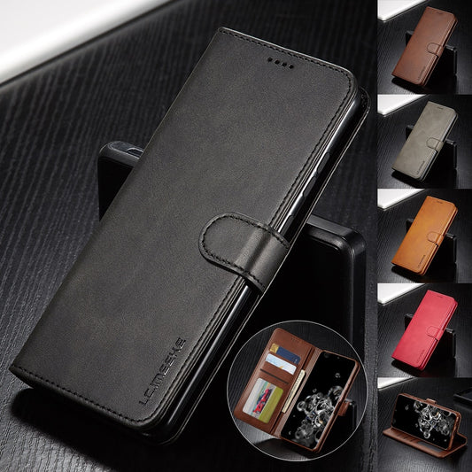 Leather Case for Samsung Galaxy S20 Ultra Plus A71 A51 A41 Note 20 10 Plus A70 A50 A20 A20e S9 S8 Plus S7 Edge Wallet Flip Cover