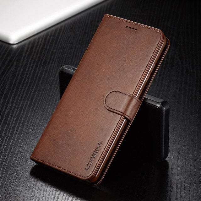 Leather Case for Samsung Galaxy S20 Ultra Plus A71 A51 A41 Note 20 10 Plus A70 A50 A20 A20e S9 S8 Plus S7 Edge Wallet Flip Cover