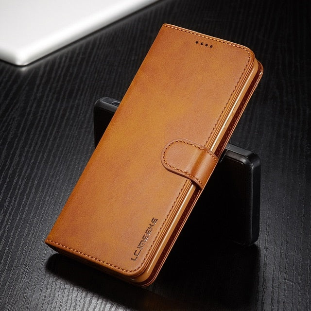 Leather Case for Samsung Galaxy S20 Ultra Plus A71 A51 A41 Note 20 10 Plus A70 A50 A20 A20e S9 S8 Plus S7 Edge Wallet Flip Cover