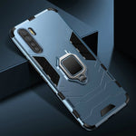 Load image into Gallery viewer, KEYSION Shockproof Armor Case for OPPO A91 A31 F15 A5 A9 2020 Ring Stand Phone Cover for Realme X50 Pro Reno 2Z 2F Find X2 Neo
