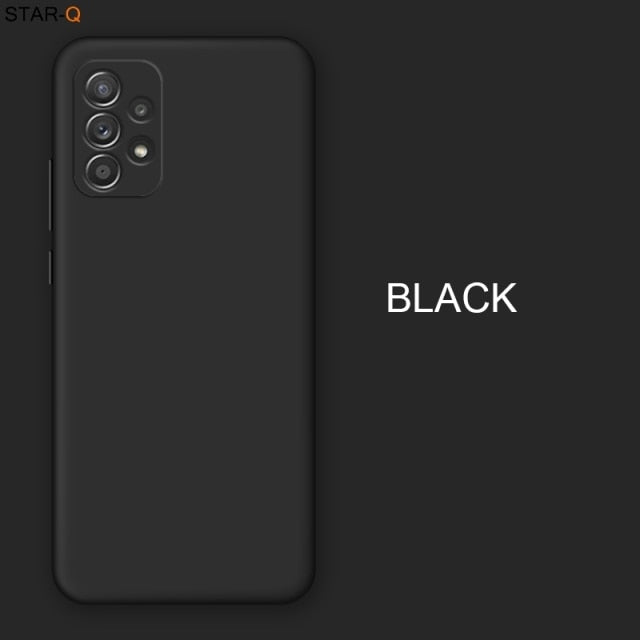 Liquid Silicone Phone Case For Samsung Galaxy A52 A72 A32 4G 5G Original Back Cover Cases