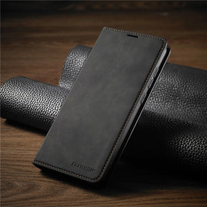 Leather Flip Case For Xiaomi Poco X3 M3 F3 11i 10T Lite Redmi Note 10 9 S 9A 9C 9T  8 7 Pro Max Wallet Cards Stand Phone Cover