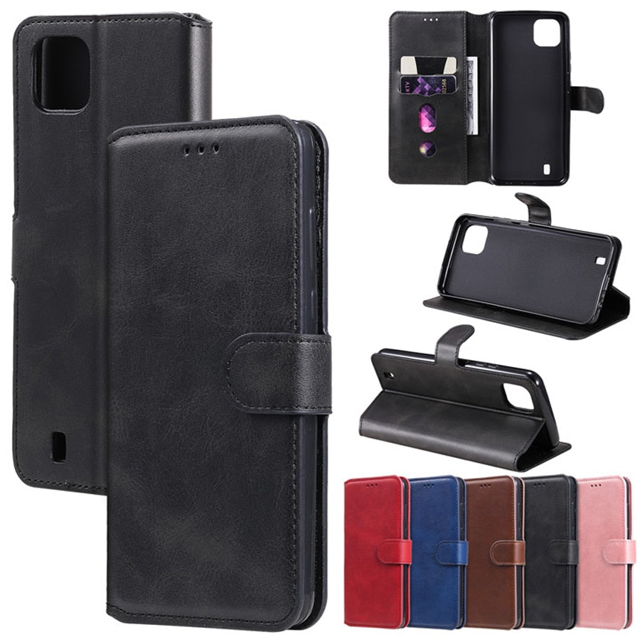 Realme C11 2021 Protective Case Luxury Leather Wallet Book Cover for OPPO Realme C21 C25 Flip Case Real Me 8 Pro GT 5G C11 Funda