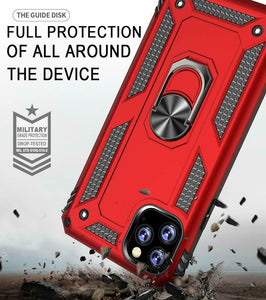 iPhone Dual Layer Heavy Duty Shockproof Magnetic iRing Case Cover