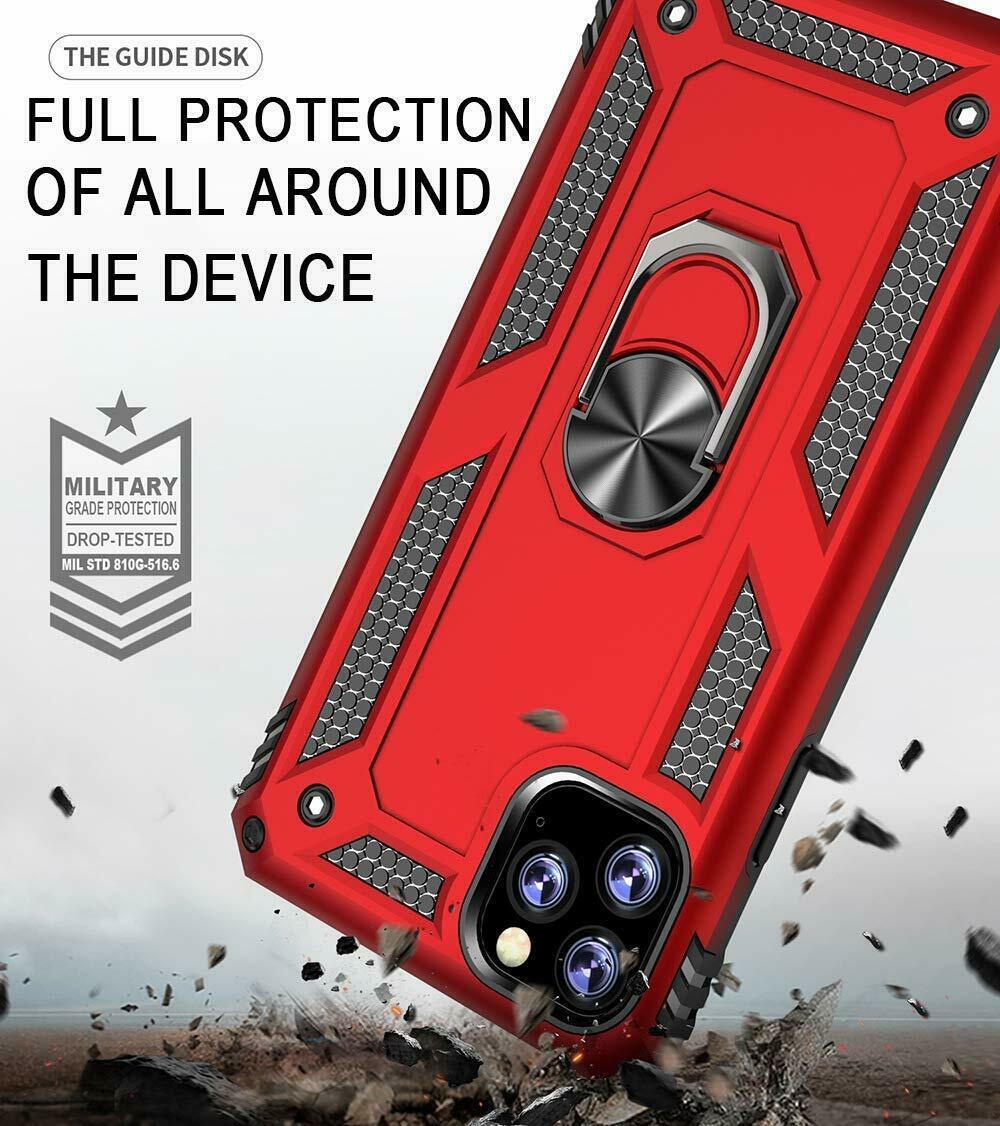 Samsung Galaxy S Series Dual Layer Heavy Duty Shockproof Magnetic iRing Case Cover