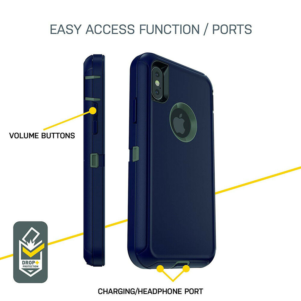 iPhone Rugged Shockproof Defender Case Cover