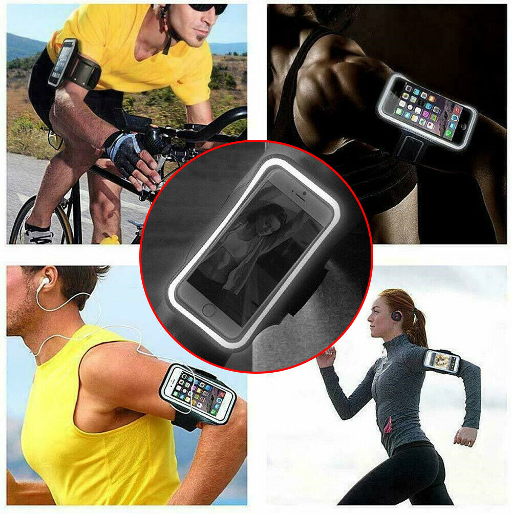 Sport Armband Phone Running Armband for Hiking Outdoor Exercise Running Traveling Sports Bag Adjustable Waterproof Portable Polyester Women's Men's Running Bag Adults