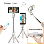 Load image into Gallery viewer, XT-10 Extendable Wireless Remote Selfie Stick Tripod Holder Mount
