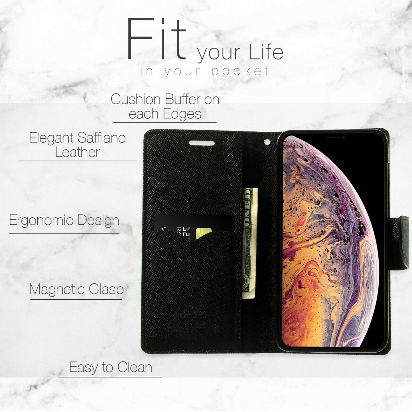 iPhone Mercury Goospery Card Fancy Diary Wallet