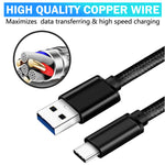 Load image into Gallery viewer, Premium Strong Metal Braided Type C to USB Cable
