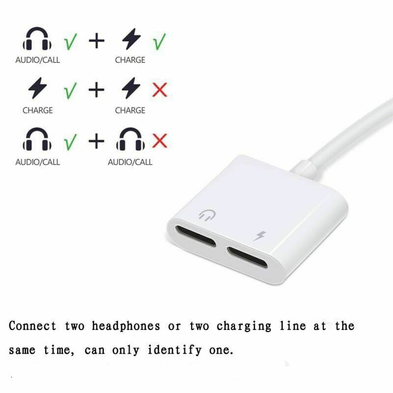 Lightning 2 in1 Adapter For Audio & Call with Charging