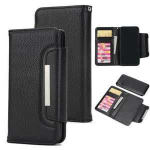 iPhone Detachable Leather Magnetic Wallet Case Cover