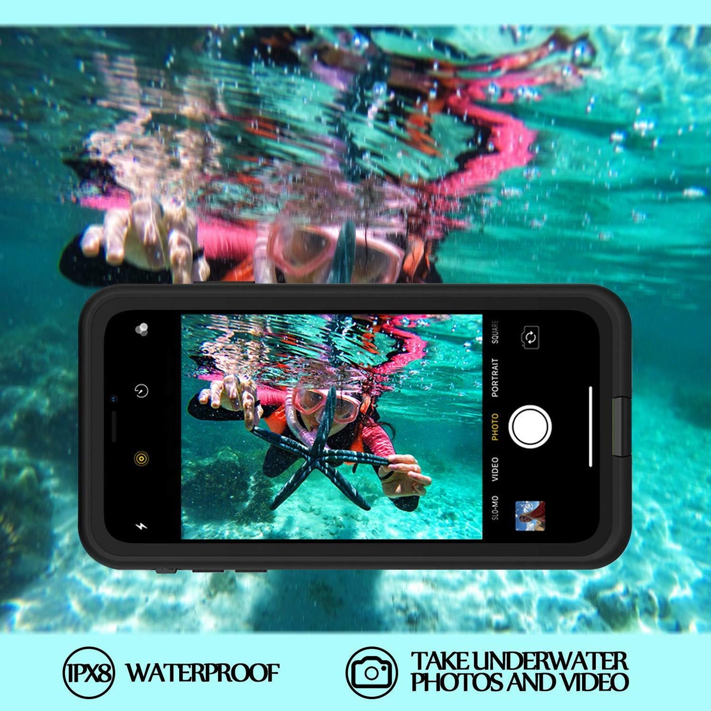 iPhone Waterproof Case Dirtproof Snowproof Dropproof Cover