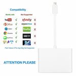 Load image into Gallery viewer, Lightning 5 in 1 OTG 1080P HDMI Cable USB SD TF Card Reader Digital AV TV Adapter
