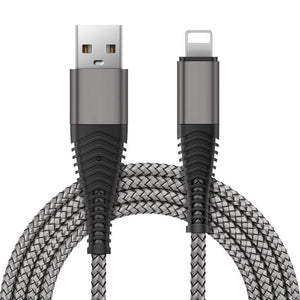 Premium Strong Metal Braided Lightning to USB Cable