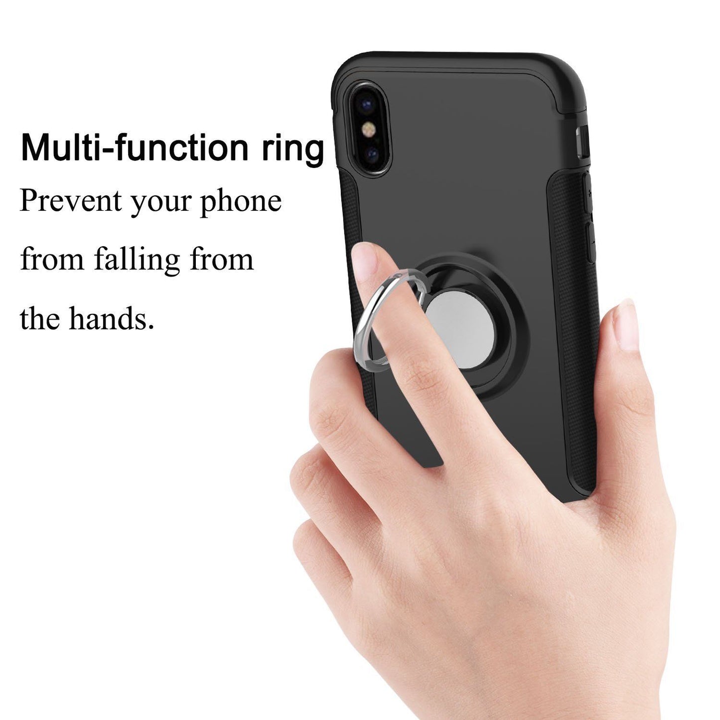 Samsung S9 Plus Dual Layer iRing Magnetic Circle Case Cover