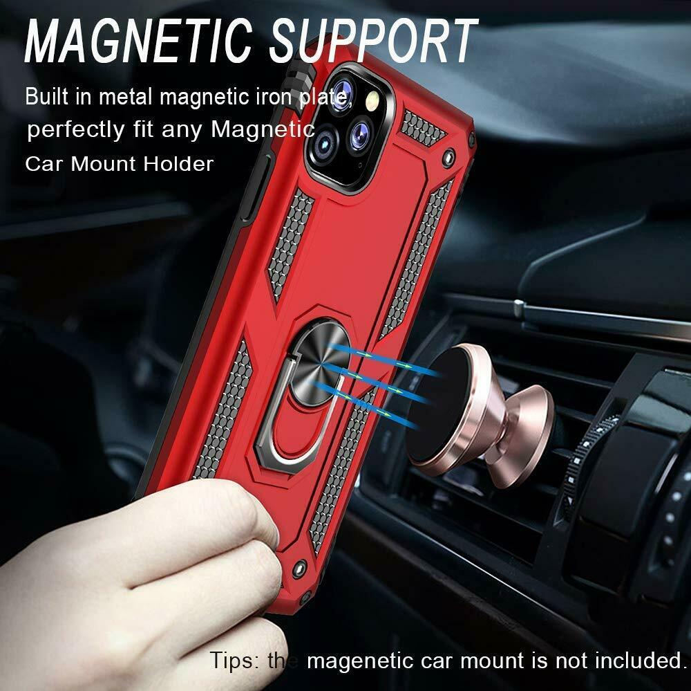 Samsung Galaxy S Series Dual Layer Heavy Duty Shockproof Magnetic iRing Case Cover