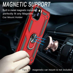 Samsung Galaxy Note Series Dual Layer Heavy Duty Shockproof Magnetic iRing Case Cover