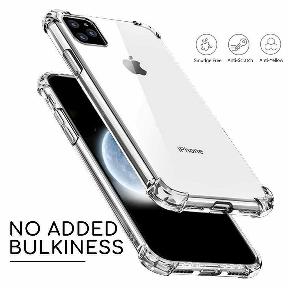 iPhone Ultra-Clear Shockproof Bumper Back Case Cover