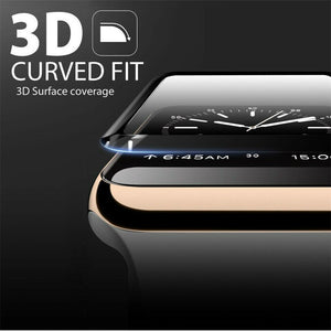 Apple Watch FULL COVERAGE CURVED Tempered Glass Screen Protector