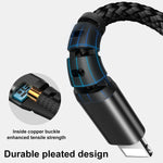 Load image into Gallery viewer, Premium Strong Metal Braided Lightning to USB Cable
