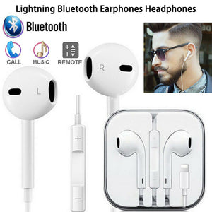 Lightning Earpods Headphone Connect Via Bluetooth - Bulit In Mic