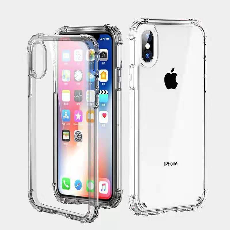 iPhone Ultra-Clear Shockproof Bumper Back Case Cover