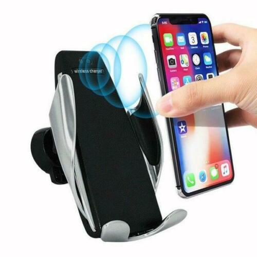 S5 Wireless Fast Charging Car Charger Auto Clamping Car Holder Mount for iPhone Samsung