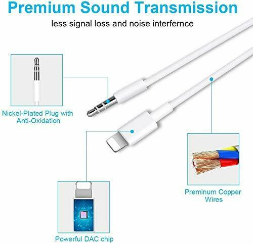 Lightning / Type C to 3.5 mm Audio Cable